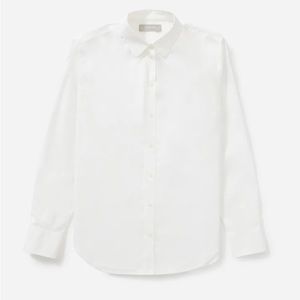 Everlane Silky Cotton Relaxed Shirt - White - size 2